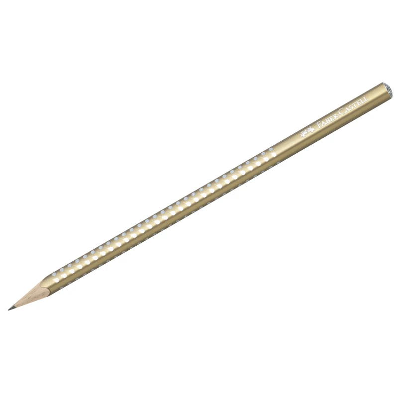 Карандаш ч/г Faber-Castell "Sparkle" B, трехгран., заточен., золотой Карандаш ч/г Faber-Castell "Sparkle" B, трехгран., заточен., золотой