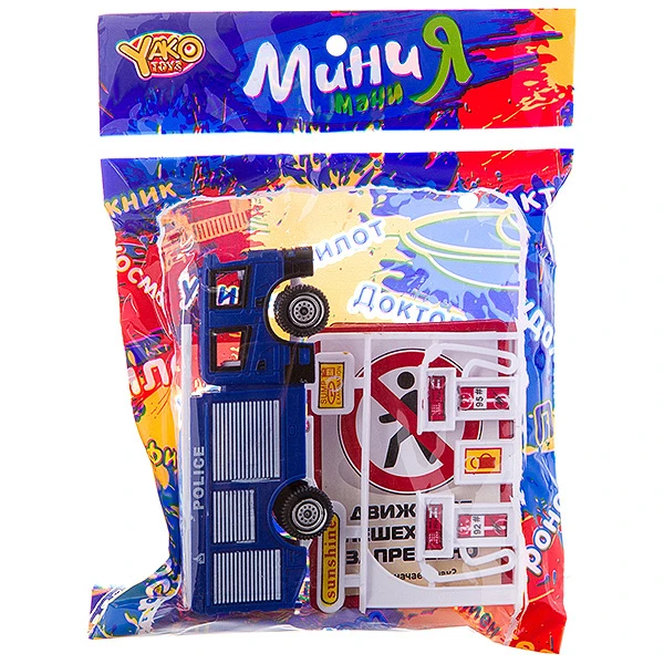 Набор игров."дорожное движение"с инерц.маш.,заправкой и 6 карточ.на