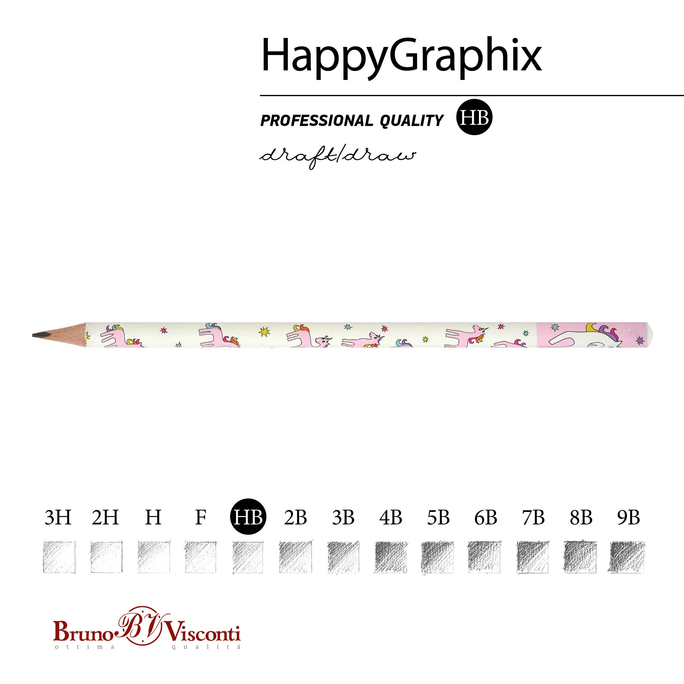 КАРАНДАШ ЧЕРНОГРАФИТОВЫЙ "HappyGraphix" ЕДИНОРОГ НВ КАРАНДАШ ЧЕРНОГРАФИТОВЫЙ "HappyGraphix" ЕДИНОРОГ НВ