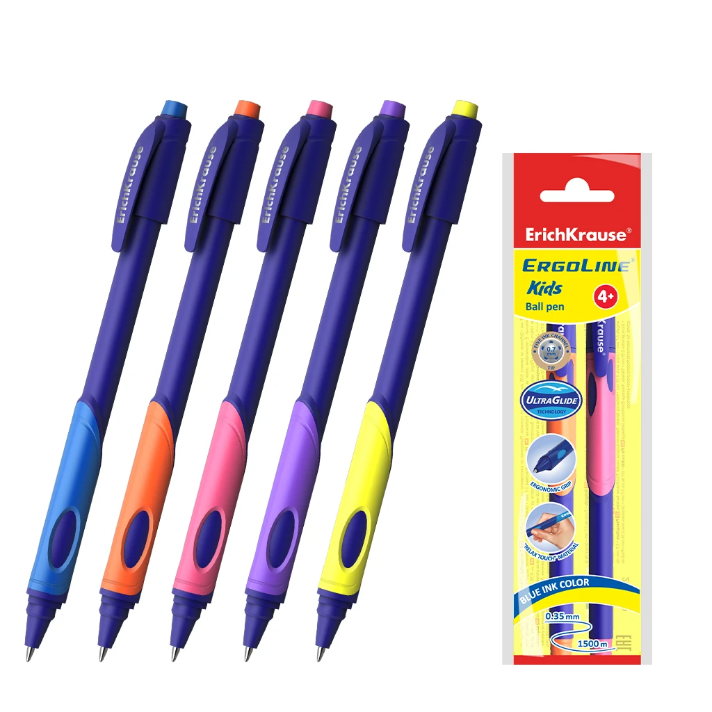 Ручка шариковая ErichKrause® ErgoLine® Kids, Ultra Glide Technology, цвет чернил Ручка шариковая ErichKrause® ErgoLine® Kids, Ultra Glide Technology, цвет чернил