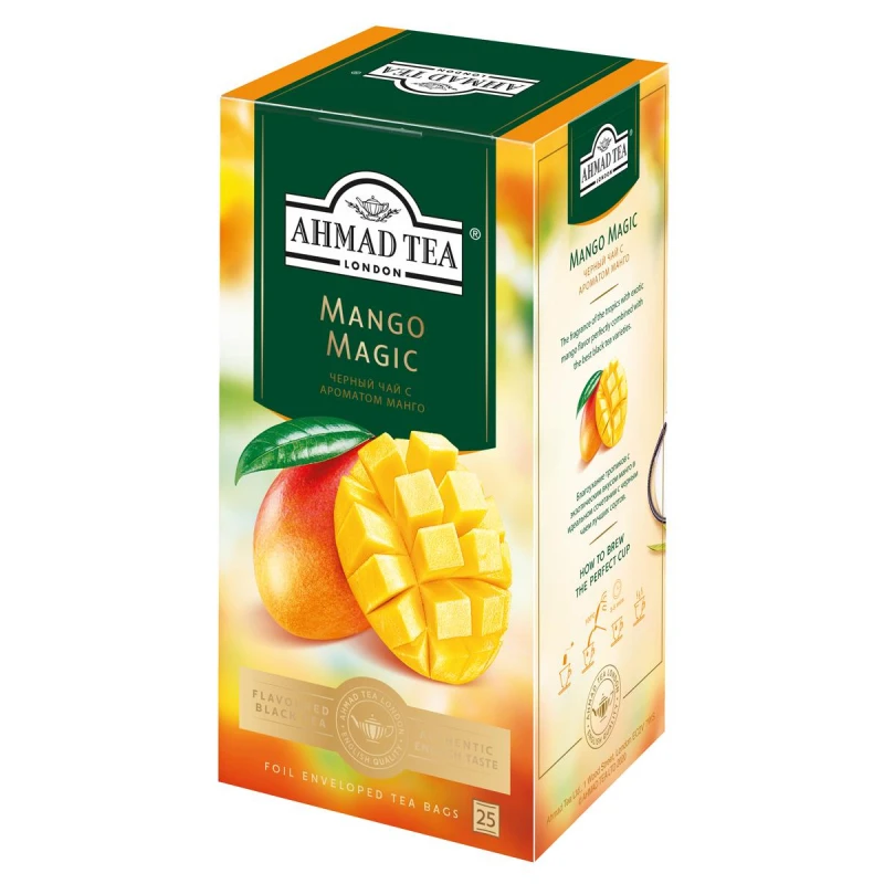 Чай Ahmad Tea черный Магия Манго 25пак x 1,5г/уп. 2259 Чай Ahmad Tea черный Магия Манго 25пак x 1,5г/уп. 2259