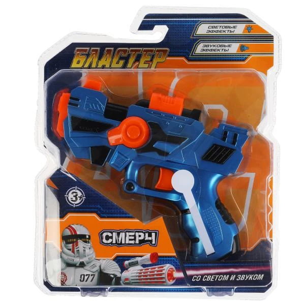 Бластер на батарейках, свет+звук, блистер ТМ "ИГРАЕМ ВМЕСТЕ" Бластер на батарейках, свет+звук, блистер ТМ "ИГРАЕМ ВМЕСТЕ"