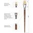 Кисть художественная профессиональная BRAUBERG ART CLASSIC, щетина, плоская, №