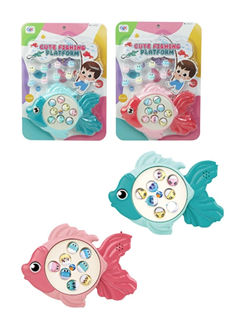 Настольная игра "Рыбалка", звук, в комплекте: предметы: 18 штук, в