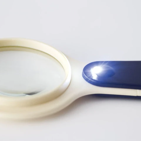 Лупа просмотровая STAFF "Manager", С ПОДСВЕТКОЙ, диаметр 50 мм,