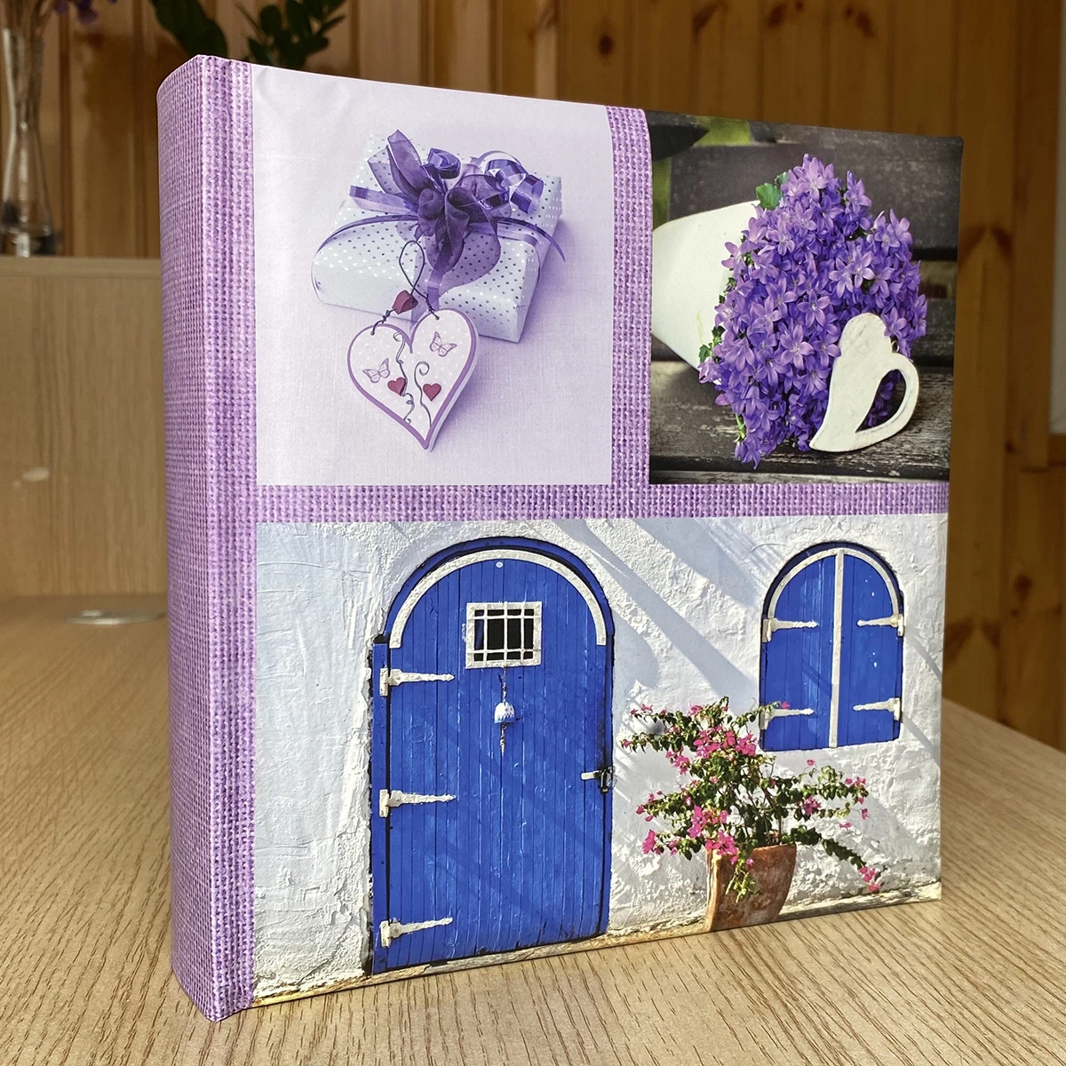 Фотоальбом 200ф 10X15см, бум.карм. с мемо, книжный переплет Фотоальбом 200ф 10X15см, бум.карм. с мемо, книжный переплет