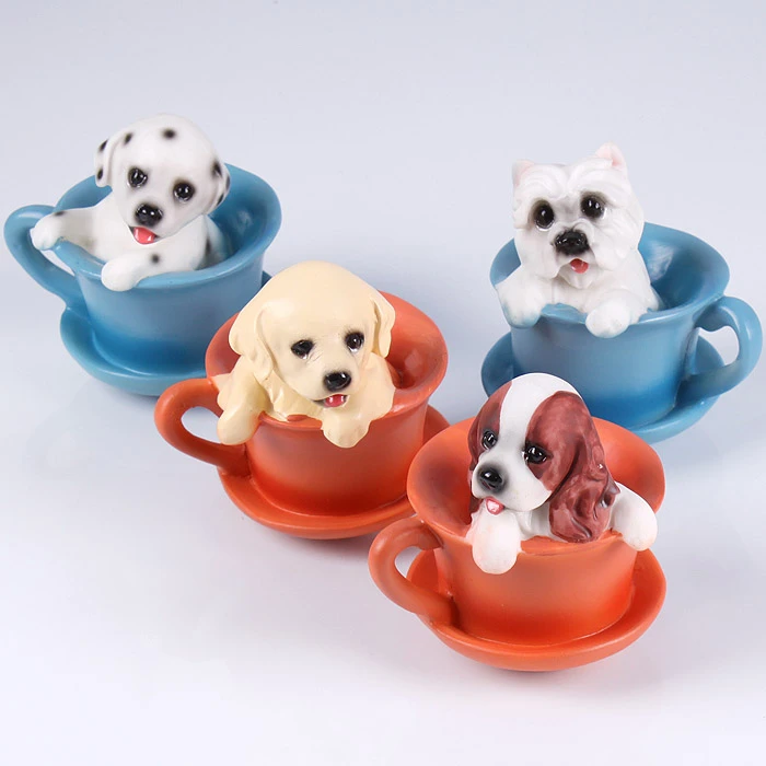 Сувенир "Собачка в чашке с блюдцем" 4 дизайна Сувенир "Собачка в чашке с блюдцем" 4 дизайна