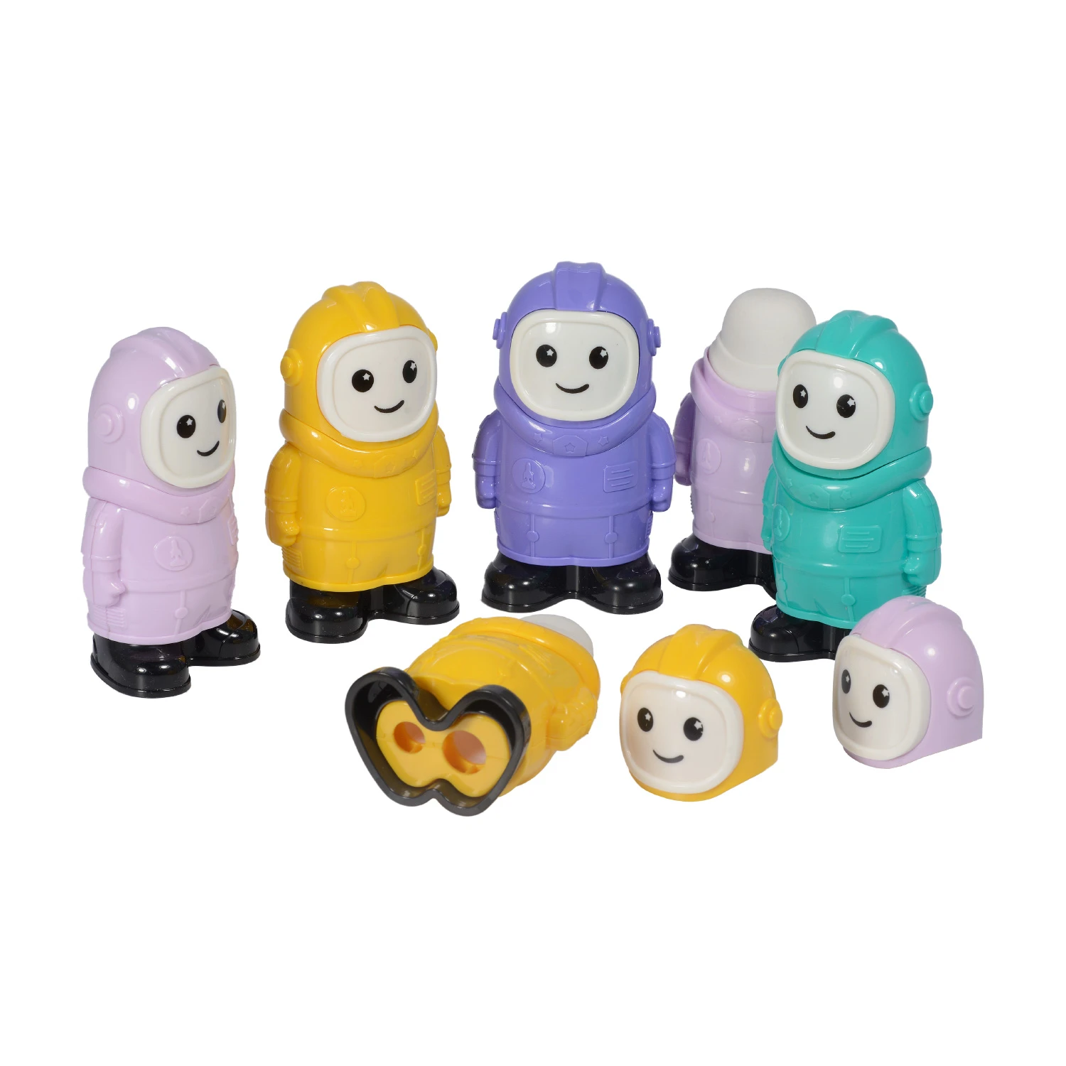 ТОЧИЛКА С КОНТЕЙНЕРОМ И ЛАСТИКОМ, 2 ОТВЕРСТИЯ "КОСМОНАВТ" (4 ВИДА) ТОЧИЛКА С КОНТЕЙНЕРОМ И ЛАСТИКОМ, 2 ОТВЕРСТИЯ "КОСМОНАВТ" (4 ВИДА)