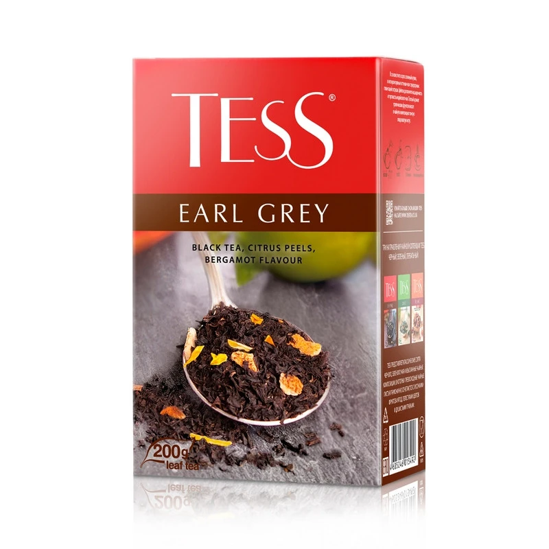 Чай Tess Earl Grey листовой черный с доабвками,200г 1349-12 Чай Tess Earl Grey листовой черный с доабвками,200г 1349-12