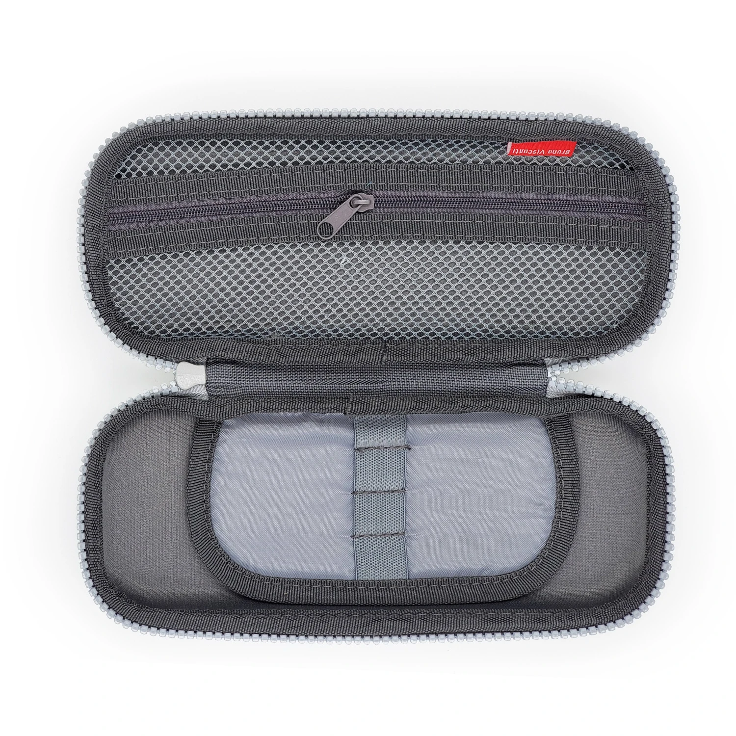 ПЕНАЛ НА МОЛНИИ "ПАНДА НА ВЕЛОСИПЕДЕ", ОДНО ОТДЕЛЕНИЕ, 220х95х50ММ