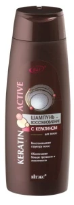 ВИТЭКС KERATIN ACTIVE Шампунь-восстановление с кератином для волос 400мл/18шт, ВИТЭКС KERATIN ACTIVE Шампунь-восстановление с кератином для волос 400мл/18шт,