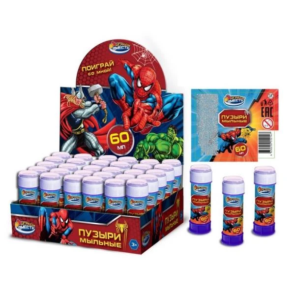 Мыльные пузыри 60мл, ИГРАЕМ ВМЕСТЕ Мыльные пузыри 60мл, ИГРАЕМ ВМЕСТЕ
