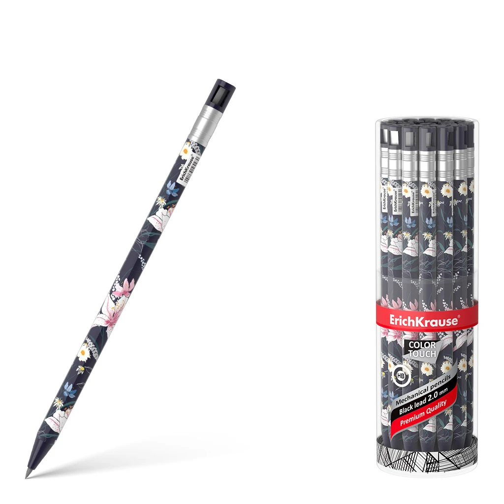 Карандаш механический Erich Krause® ColorTouch® Lily 2.0 мм с точилкой, НВ Карандаш механический Erich Krause® ColorTouch® Lily 2.0 мм с точилкой, НВ