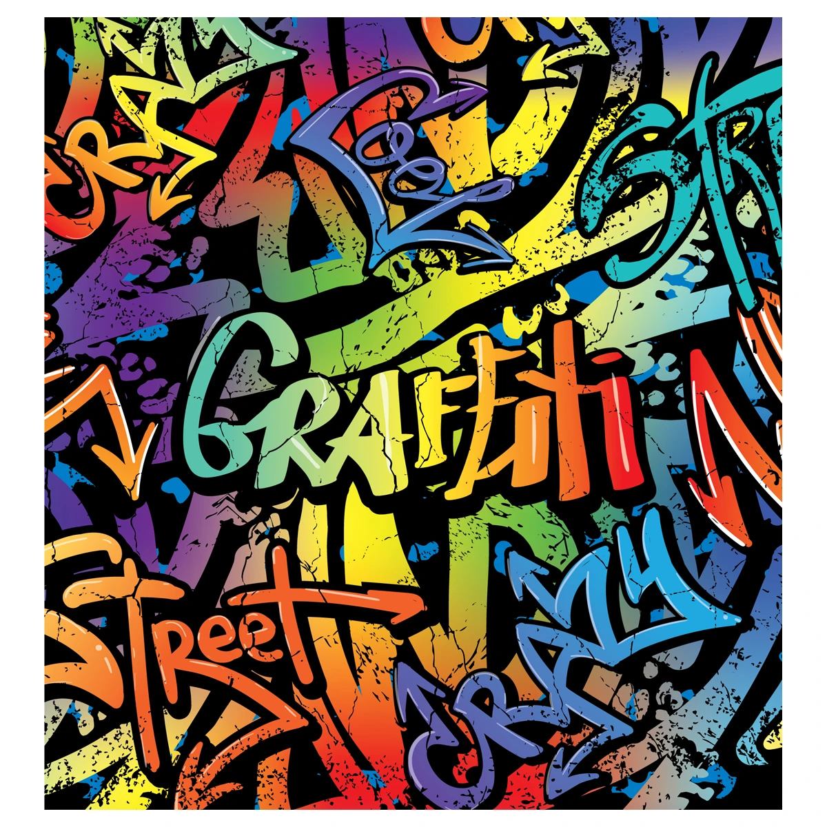 Мешок для обуви 1 отделение ArtSpace "Graffiti", 340*420мм.