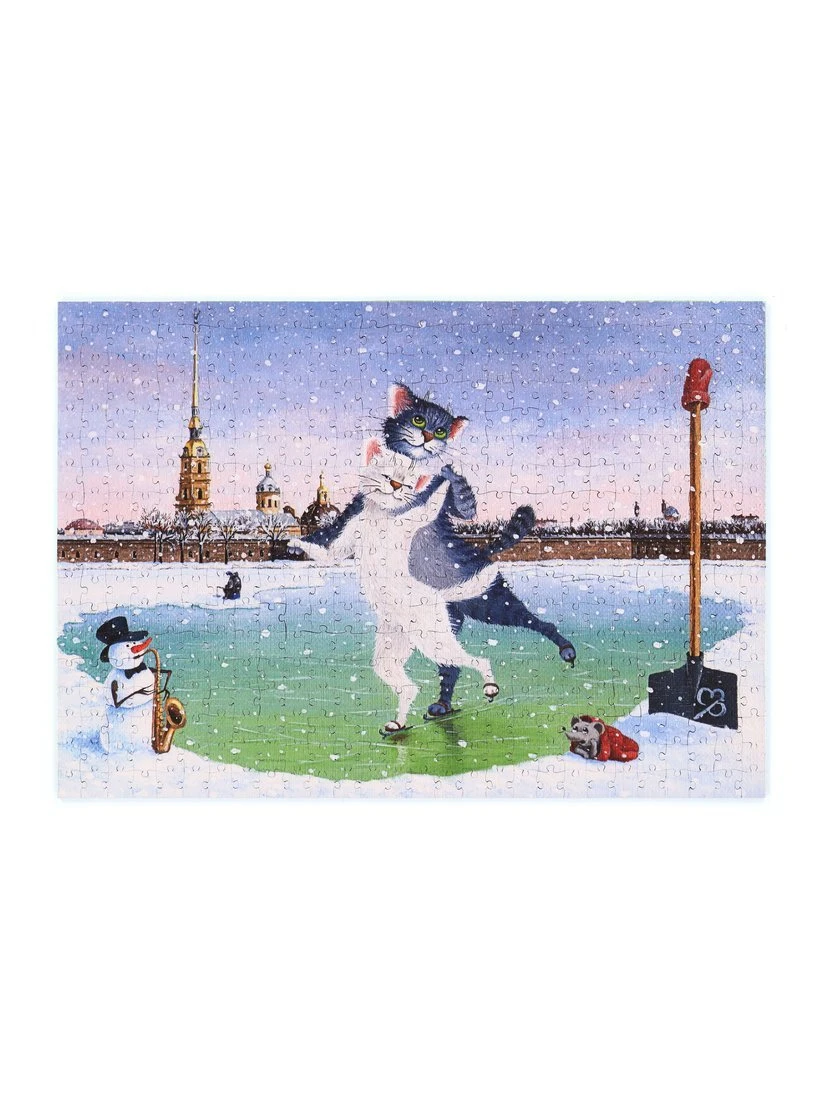 Пазлы деревянные "Невское КОТание", 504 детали, размер 30*42 см. Пазлы деревянные "Невское КОТание", 504 детали, размер 30*42 см.
