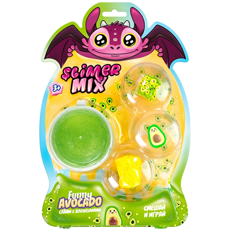 Слайм Slimer "Funny Avocado", 180г Слайм Slimer "Funny Avocado", 180г