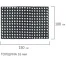 Коврик входной резиновый грязесборный ячеистый, 100х150 см, толщина 16 мм, LAIMA