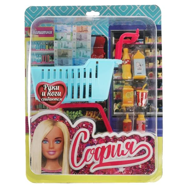 Аксессуары для кукол 29 см комплект акс для Софии, для магазина, блистер КАРАПУЗ