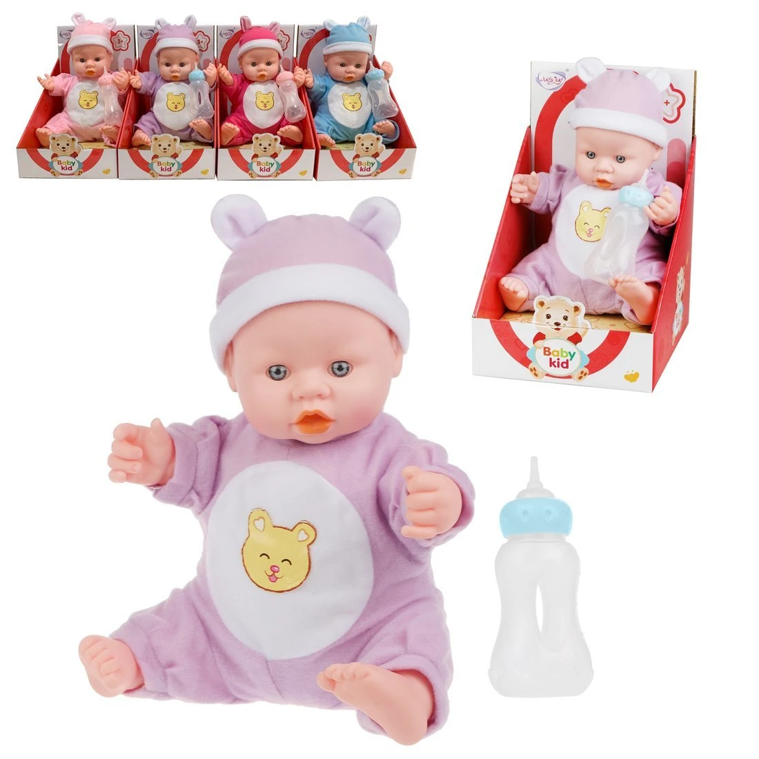 Кукла-пупс м/н 38см, бутылочка в ассорт, дисплей Кукла-пупс м/н 38см, бутылочка в ассорт, дисплей