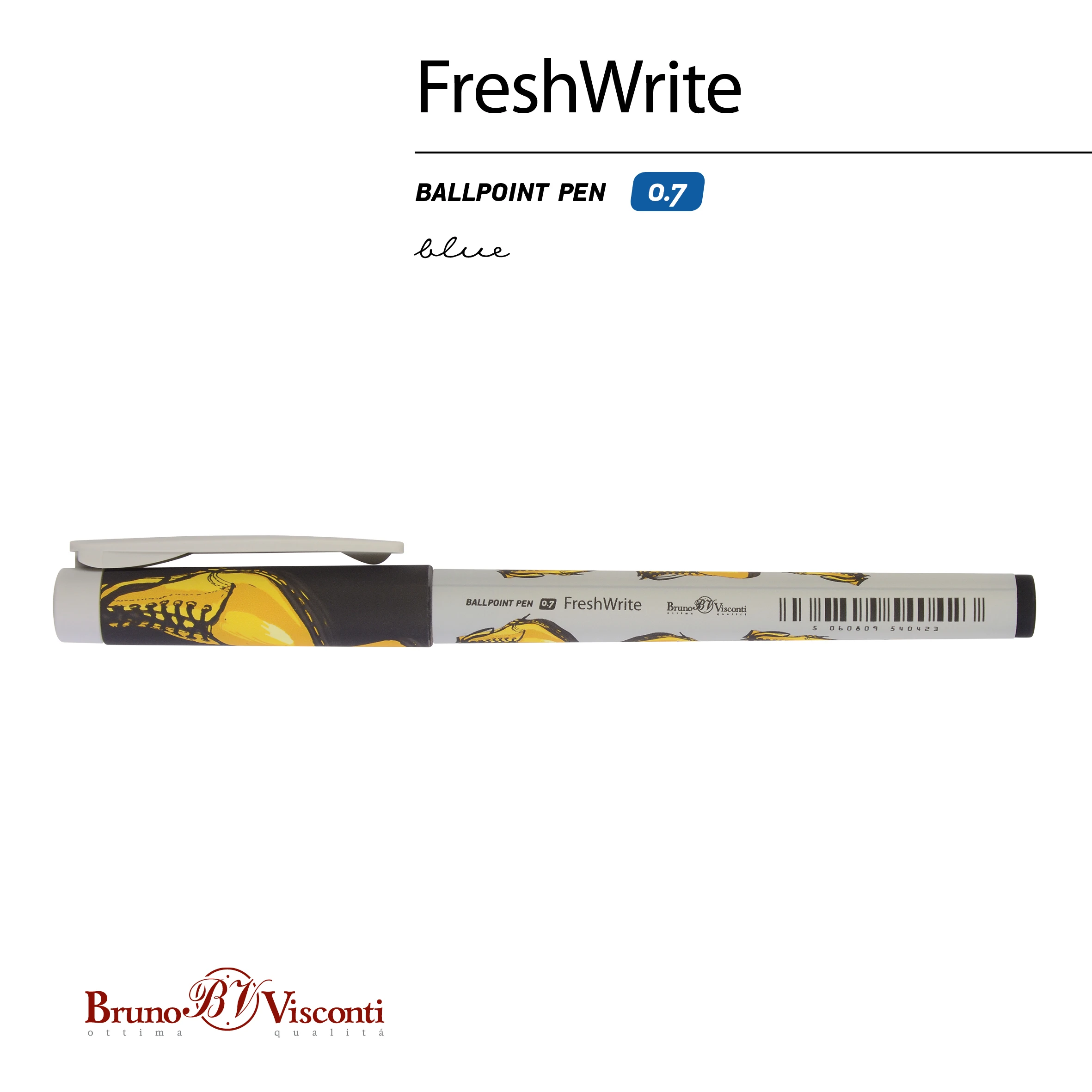 РУЧКА "FreshWrite. Boots. Желтые ботинки", ШАРИКОВАЯ 0.7 ММ, СИНЯЯ РУЧКА "FreshWrite. Boots. Желтые ботинки", ШАРИКОВАЯ 0.7 ММ, СИНЯЯ