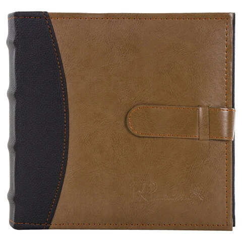 Фотоальбом BRAUBERG "Business style" на 300 фото 10х15 см, под кожу,