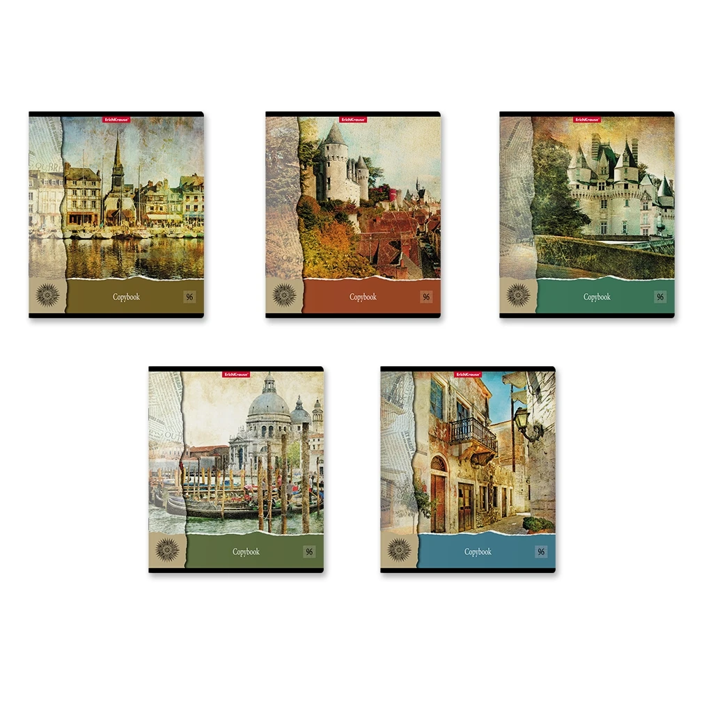 Тетрадь общая Erich Krause С видом на Замок, 96 листов, клетка Тетрадь общая Erich Krause С видом на Замок, 96 листов, клетка