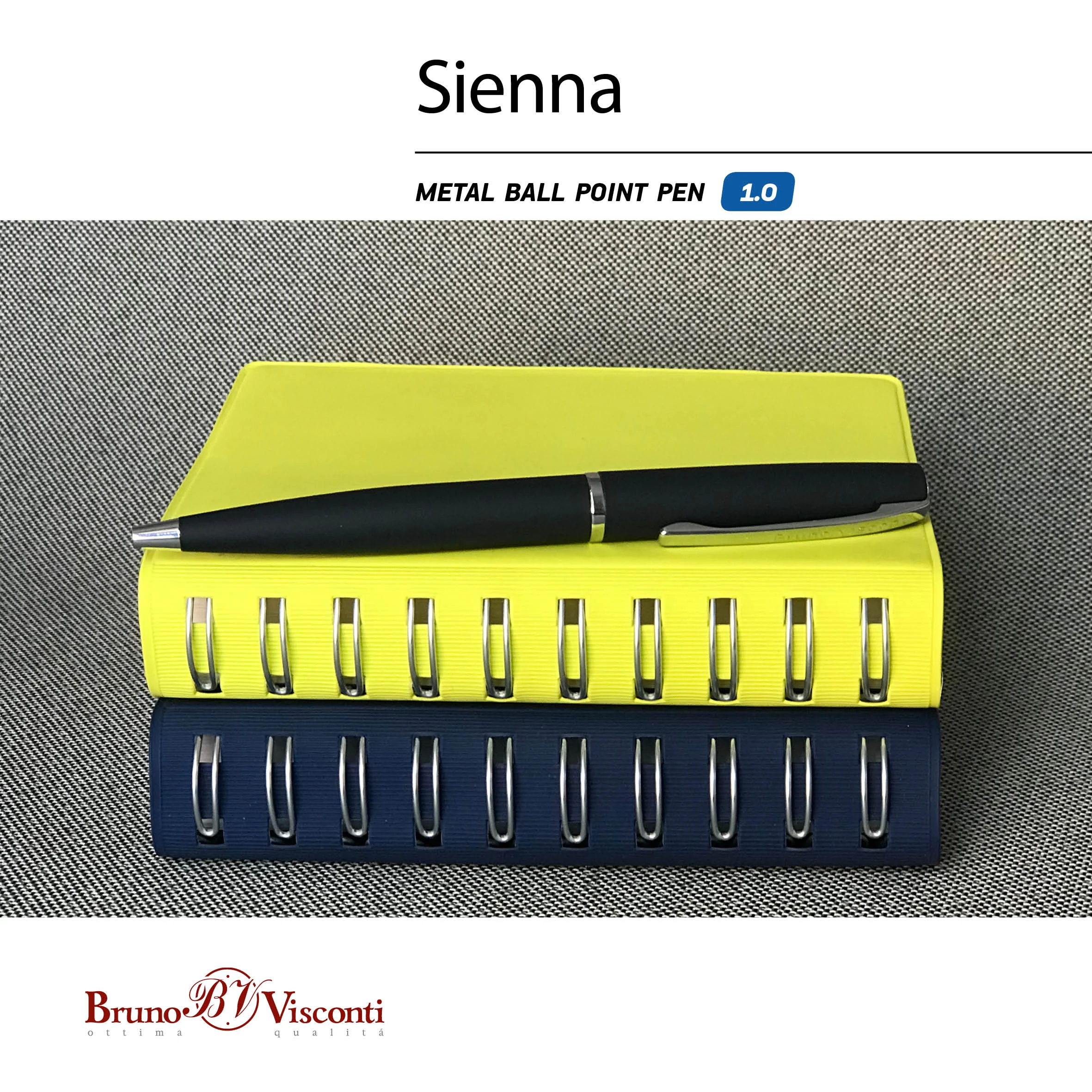 РУЧКА "SIENNA" ШАРИКОВАЯ АВТОМАТИЧЕСКАЯ, СИНИЙ МЕТАЛЛИЧЕСКИЙ КОРПУС