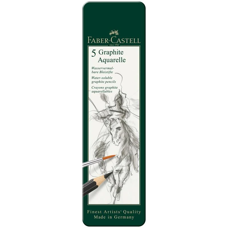 Набор карандашей ч/г акварельных Faber-Castell "Graphite Aquarelle", Набор карандашей ч/г акварельных Faber-Castell "Graphite Aquarelle",
