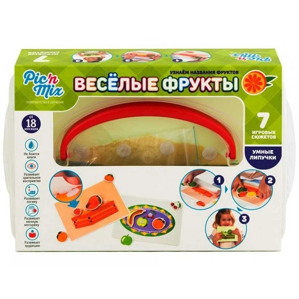 112001 Игра настольная развивающая "Веселые фрукты" Пик'нМикс