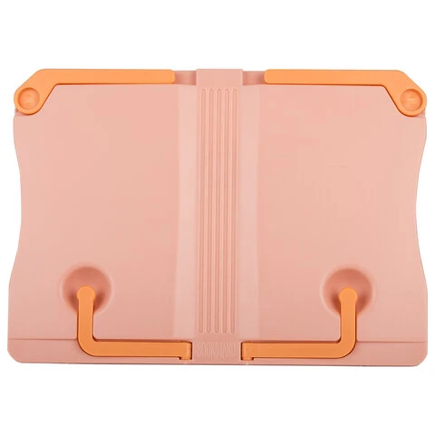 Подставка для книг ЮНЛАНДИЯ, регулируемый наклон, прочный ABC-пластик, розовая, Подставка для книг ЮНЛАНДИЯ, регулируемый наклон, прочный ABC-пластик, розовая,