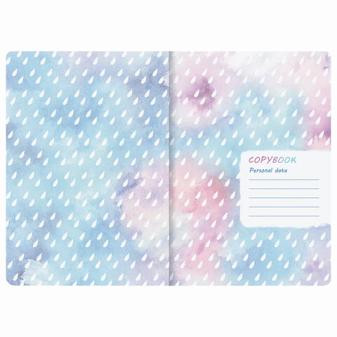 Тетрадь 40 л. в клетку обложка SoftTouch, бежевая бумага 70 г/м2, сшивка, А5 Тетрадь 40 л. в клетку обложка SoftTouch, бежевая бумага 70 г/м2, сшивка, А5