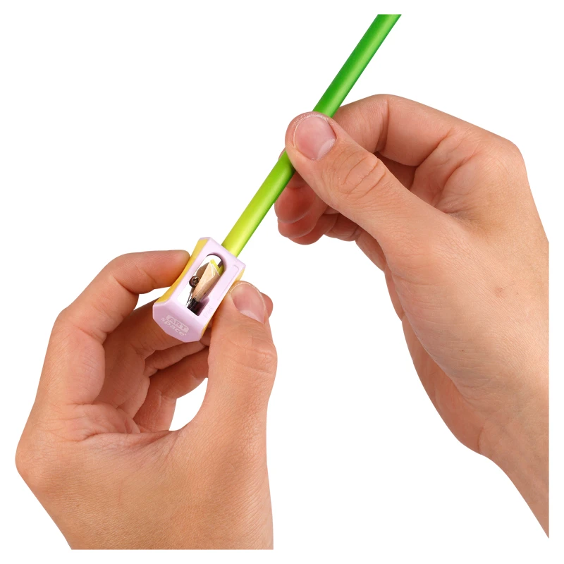 Точилка пластиковая ArtSpace "Spin", 1 отверстие, ассорти Точилка пластиковая ArtSpace "Spin", 1 отверстие, ассорти