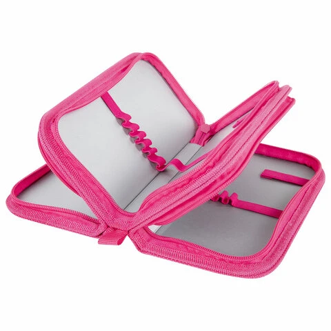 Пенал ПИФАГОР, 3 отделения, ламинированный картон, 19х11 см, "Cat