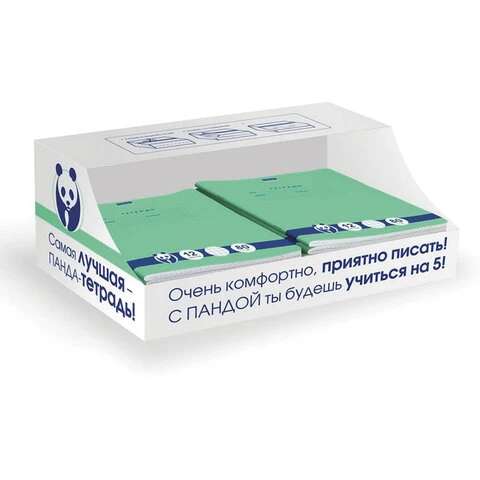 Тетрадь 12 л., HATBER Premium, косая линия, обложка картон, "Панда", Тетрадь 12 л., HATBER Premium, косая линия, обложка картон, "Панда",