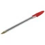 Ручка шариковая STAFF "Basic Budget BP-04", КРАСНАЯ, линия письма 0,5