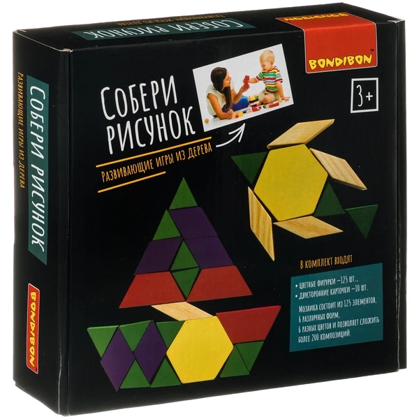 Развивающие игры из дерева Bondibon «СОБЕРИ РИСУНОК» Развивающие игры из дерева Bondibon «СОБЕРИ РИСУНОК»