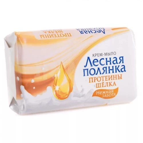 Туалетное мыло Лесная полянка Протеины шёлка, 90 г