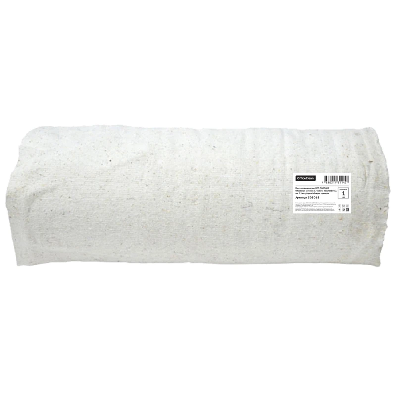 Полотно техническое ХПП плотное 75см*50м OfficeClean, 200г/м2, светлое, прошивка