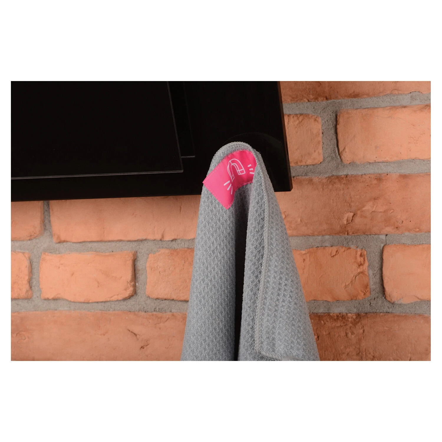 Салфетка из микрофибры, 40х50 см, магнит для крепления, СУПЕР ПЛОТНАЯ, 300 г/м2,