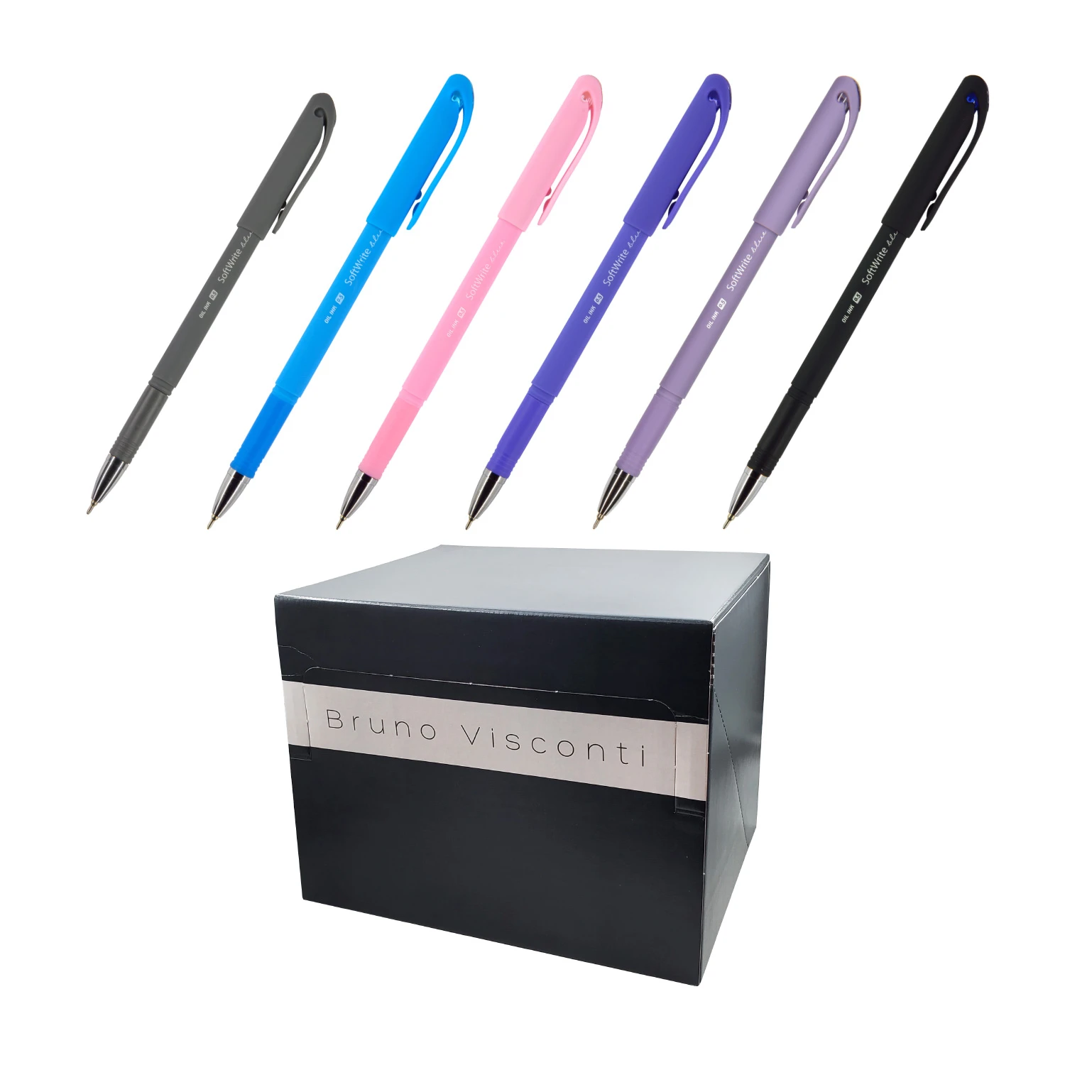 РУЧКА "SoftWrite" С ЧЕРНИЛАМИ НА МАСЛЯНОЙ ОСНОВЕ 0.5 ММ, СИНЯЯ, В