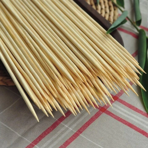 Шампуры для шашлыка деревянные 300 мм, 100 штук, БЕЛЫЙ АИСТ, берёза, 607572