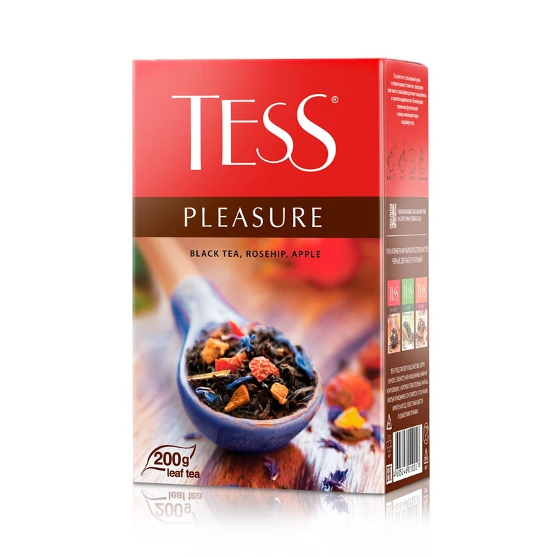 Чай Tess Pleasure листовой черный с добавками,200г 1005-12 Чай Tess Pleasure листовой черный с добавками,200г 1005-12