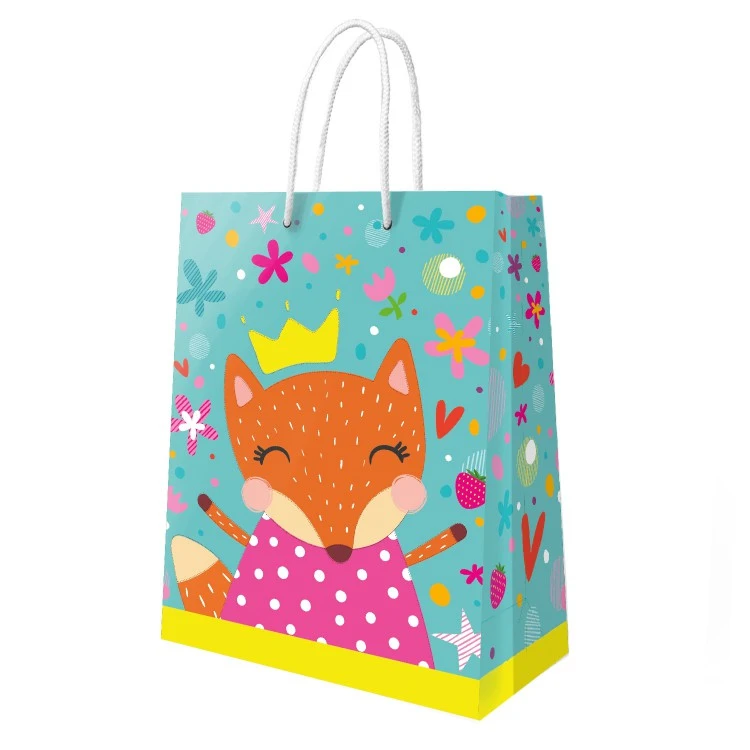 Пакет подарочный большой Лисичка, 250*350*100 мм.
