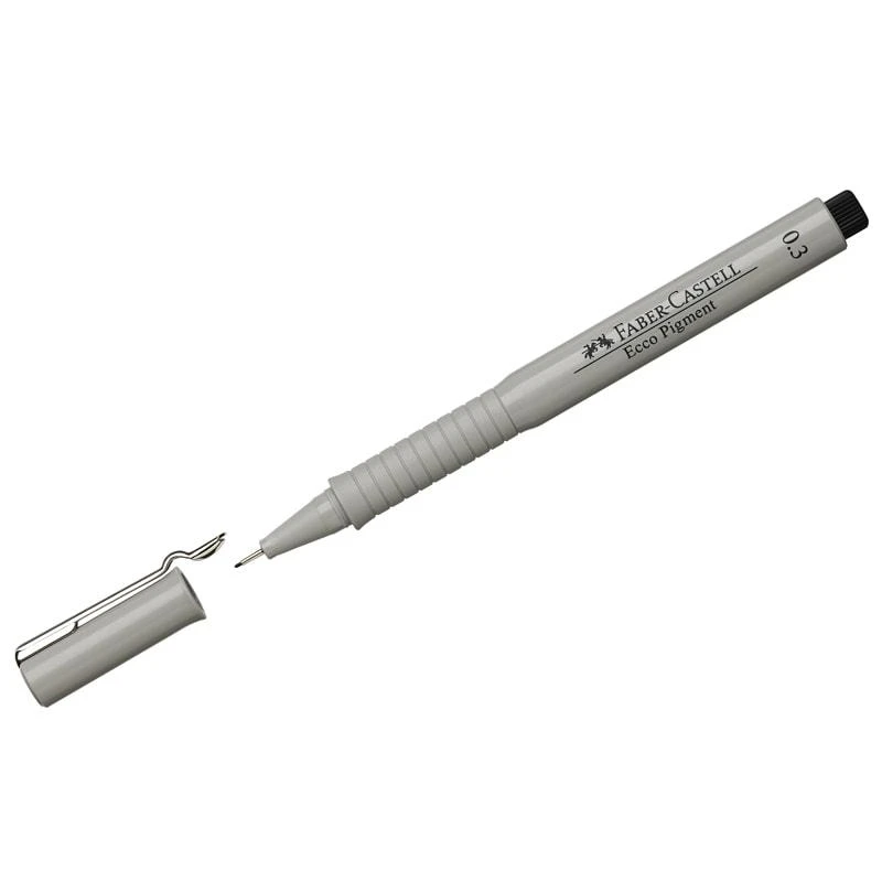 Ручка капиллярная Faber-Castell "Ecco Pigment" черная, 0,3мм. 166399