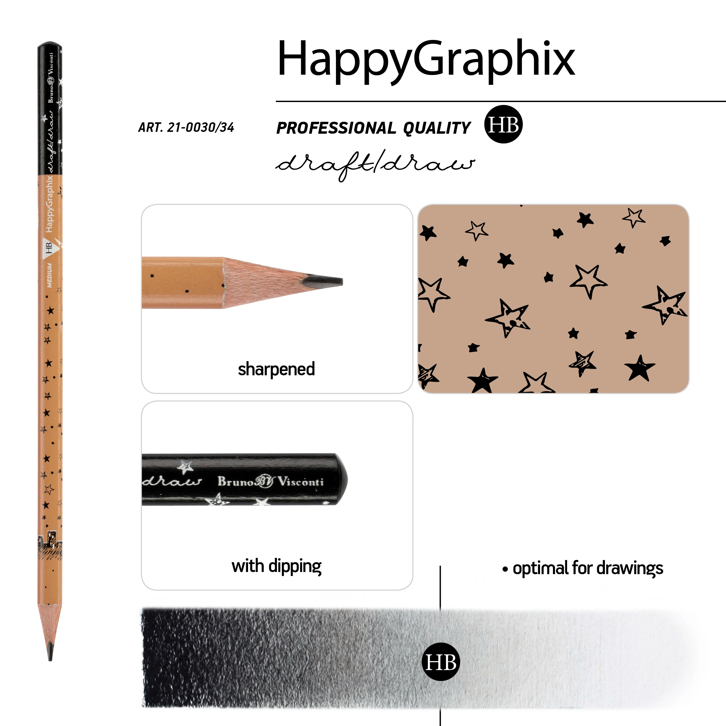КАРАНДАШ ЧЕРНОГРАФИТОВЫЙ "HappyGraphix" РОМАНТИКА КРАФТ НВ КАРАНДАШ ЧЕРНОГРАФИТОВЫЙ "HappyGraphix" РОМАНТИКА КРАФТ НВ