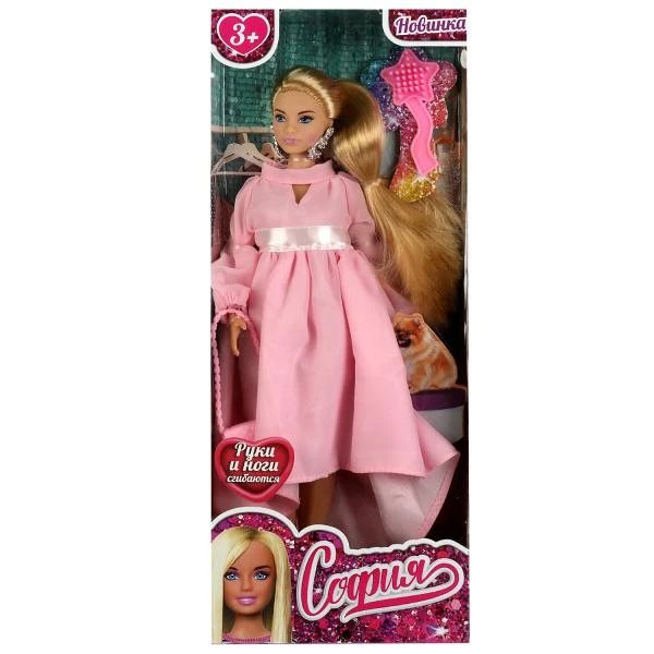 Кукла 29 см София plus size, руки и ноги сгиб, акс, коробка. КАРАПУЗ