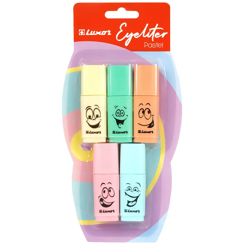 Набор текстовыделителей Luxor "Eyeliter Pastel" ассорти, 1-4,5мм. Набор текстовыделителей Luxor "Eyeliter Pastel" ассорти, 1-4,5мм.