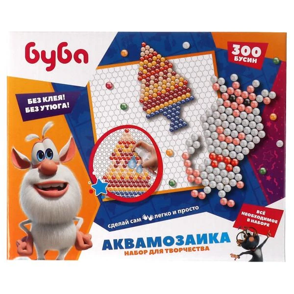 Набор для детского творчества БУБА аквамозаика 300 бусин MultiArt