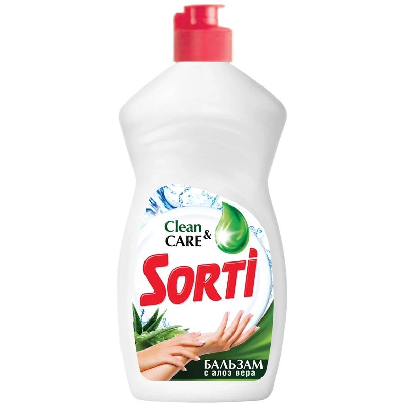 Средство для мытья посуды Sorti "Бальзам Алоэ вера",0,45л 1092-3