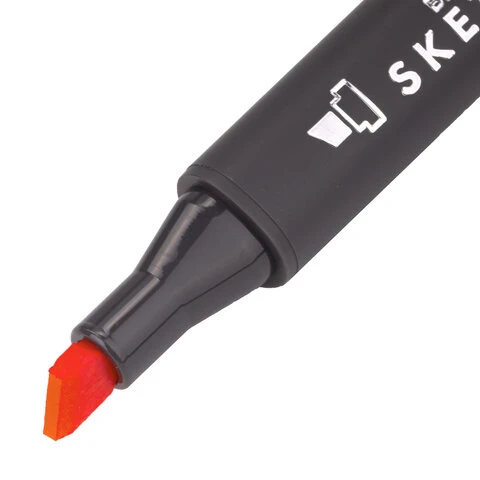 Маркер для скетчинга двусторонний 1 мм - 6 мм BRAUBERG ART CLASSIC, КИНОВАРЬ Маркер для скетчинга двусторонний 1 мм - 6 мм BRAUBERG ART CLASSIC, КИНОВАРЬ